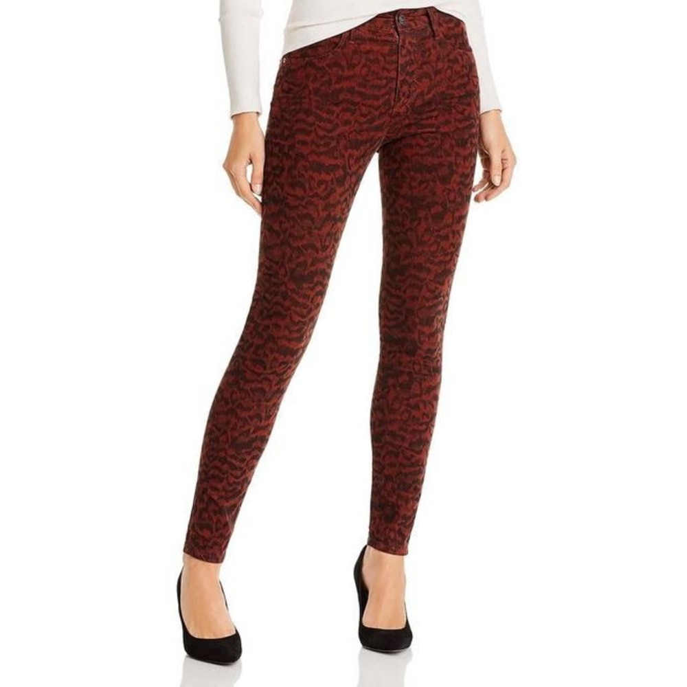AG ADRIANO GOLDSCHMIED women pants Farrah WC1777P slim ankle HR red 25R $198
